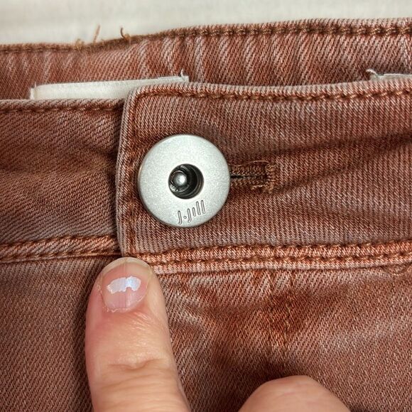 J. Jill high rise cropped Rust Orange straight leg women’s stretch Jeans 16 GUC - Picture 5 of 13